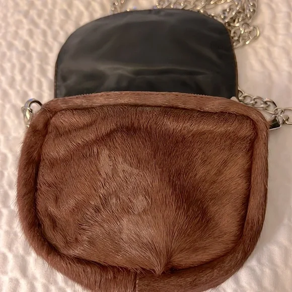 Brand new Bono Rocks rhinestones and brown cowhide belt purse. - Picture 5 of 6